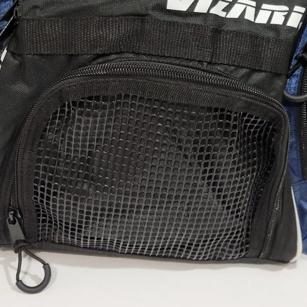 VIZARI Youth Solano Soccer Sport Backpack Equipment Bag‎ Blue Black Pockets NEW